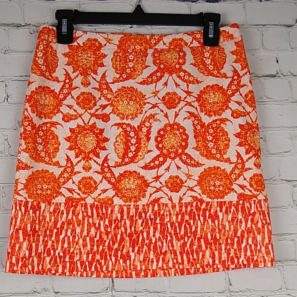 Michael Michael Kors Orange Skirt Size 2